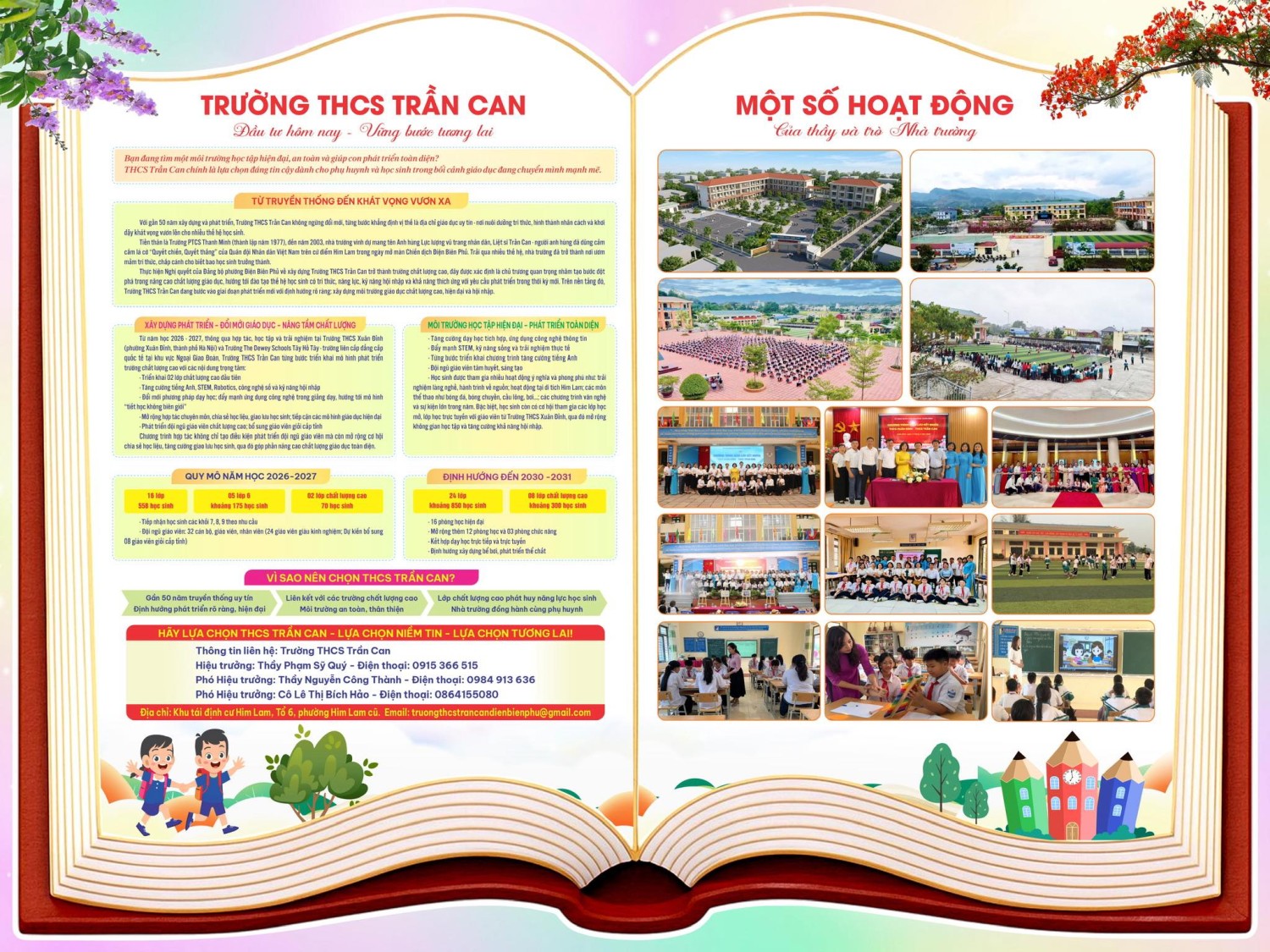TRƯỜNG THCS TRẦN CAN – VỮNG BƯỚC TƯƠNG LAI