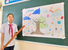 Facebook qua góc nhìn của các con lớp 9A1 Trường THCS Trần Can.